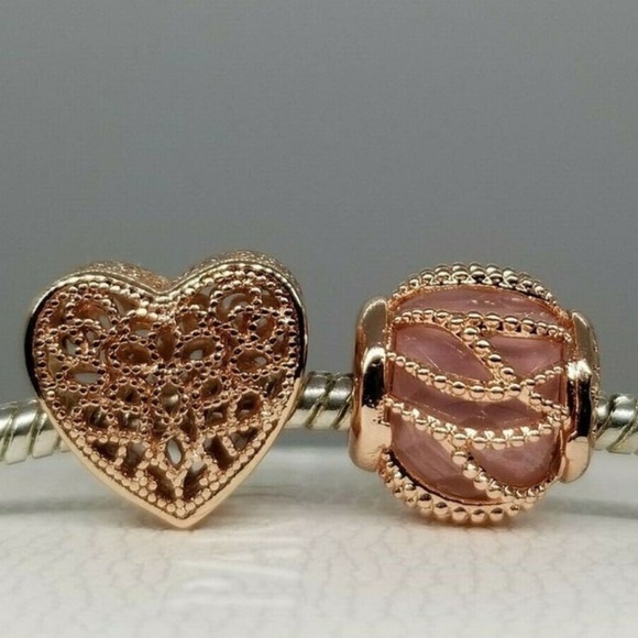 pandora essence rose gold heart charm pandora essence rose gold heart charm